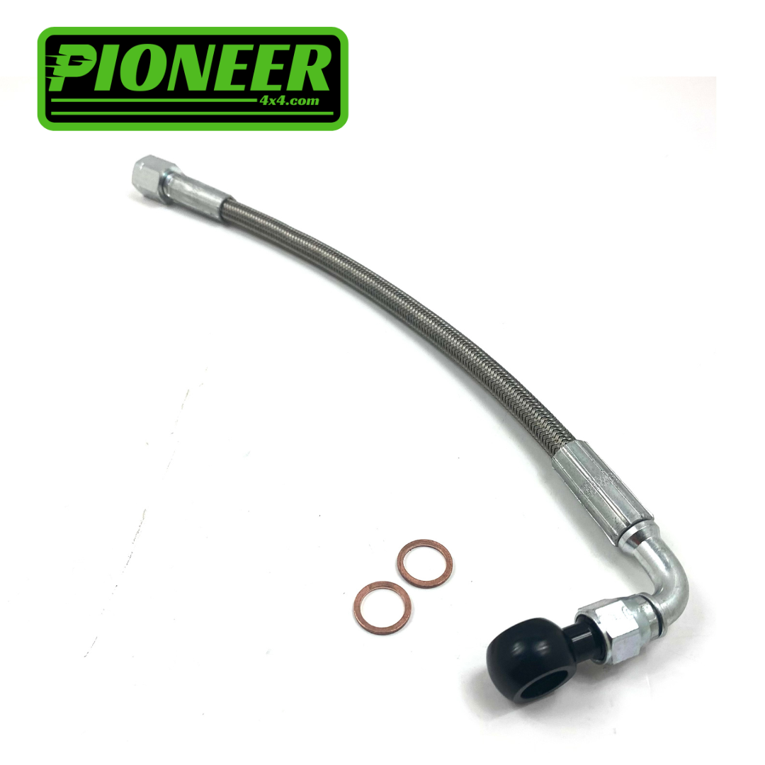 Stainless Steel Fuel Line 3-Piece Kit, Feed Lines, For Land Rover Defender  90, 1994